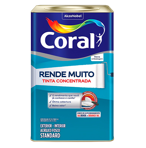 Tinta Rende Muito Branco Gelo de 16L Coral